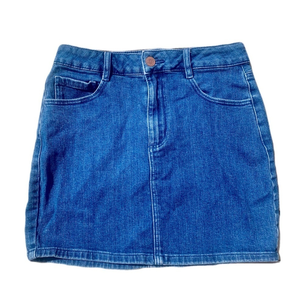 💜 Garage Blue Denim Mini Skirt - Size S